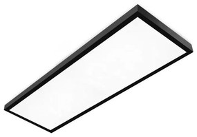 Panou LED aplicat BRISBANE LED/36W/230V 4000K 29,5x119 cm negru
