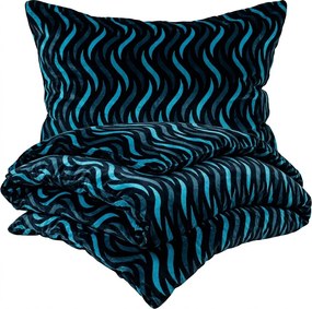 Lenjerie de pat 4Home Wave microflanelă, 160 x 200 cm, 70 x 80 cm