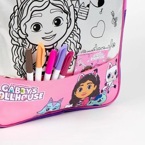 Gabby&#039;s Dollhouse Gabdorable Rucsac colorabil, geantă 38 cm