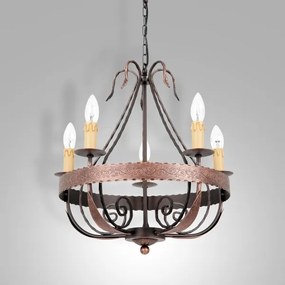 Lustra cu lant LOARA 5xE14/60W/230V