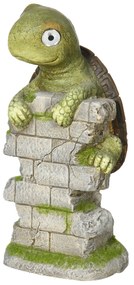 Outsunny Figurină de Grădină "Broască Țestoasă Mică", Decorațiune de Grădină, rezistentă la intemperii, inclusiv lumină solară | Aosom Romania