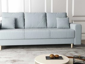 Canapea extensibilă dumonde cu ladă de depozitare si sezut confortabil din spuma high-density, Kronos Zoom Gri 210x100 cm