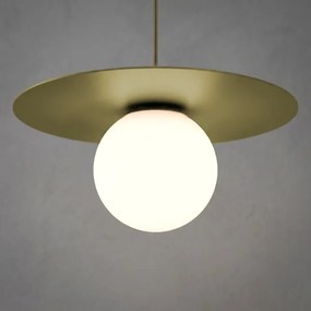 Lustră pe cablu FLAT 1xE27/15W/230V aurie