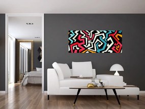 Tablouabstracție grafică (120x50 cm)
