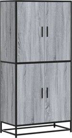 vidaXL Dulap nalt gri sonoma 68x35x139 cm lemn prelucrat