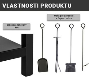 Stilista Suport pentru lemne de foc cu accesorii