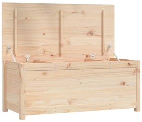 Cutie de depozitare, 110x50x45,5 cm, lemn masiv de pin 1, Maro, 110 x 50 x 45.5 cm