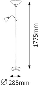 Lampadar Rabalux 4059 DIANA 1xE27/60W + E14/40W