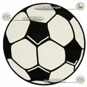 Covor pentru copii Hanse Home Football, ⌀ 100 cm