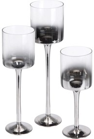 Set suporturi de lumânare High glass, 3 buc.