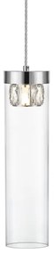 Lustră de cristal pe cablu GEM 1xG9/28W/230V Zuma Line P0389-01D-F4AC