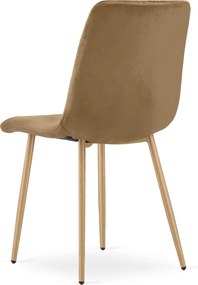 Scaun de catifea maro TURIN