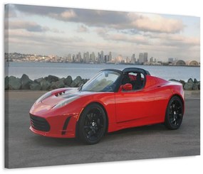 Tablou Canvas Tesla Roadster 90x60 cm