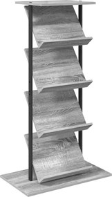 vidaXL Raft pentru reviste Gri Sonoma 68 x 40 x 123.5 cm Lemn compozit