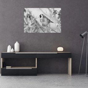 Tablou - O pasăre în timpul iernii (90x60 cm)