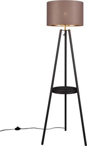 Lampadar negru cu raft (înălțime 152 cm) Colette – Reality
