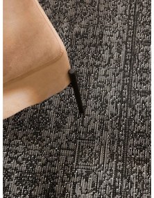 Covor tip traversă pentru interior și exterior alb-negru 80x250 cm Duet Kona – NORTHRUGS