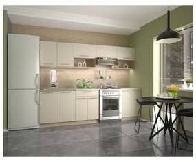 Set Mobila Bucatarie VIOLA 260cm Stejar Sonoma/Vanilie