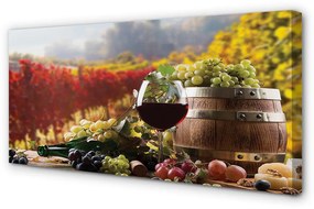 Tablouri canvas sticlă de vin de toamnă