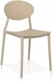 Set 4 scaune BOB -HORECA-POLIPROPILENA - BEJ TAUPE