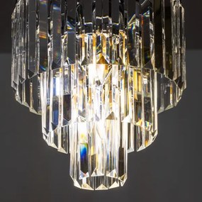 Lustră de cristal pe lanț Brilagi MOZART 4xE14/40W/230V crom lucios