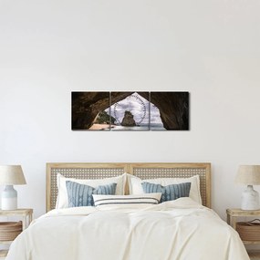 Tablou din peșteră, Noua Zeelanda (cu ceas) (90x30 cm)