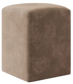 Taburet Tapitat Talin, Bej, Stofa, L 35 x l 35 x H 45 cm