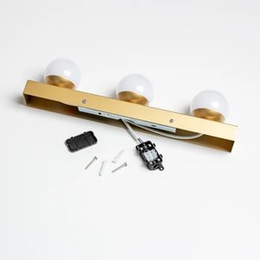 BRILAGI - SET 2x aplice LED pentru baie HOLLYWOOD 3xLED/3W/230V 39 cm IP44 auriu