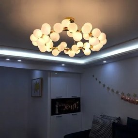 Lustra LED Modern Nordic Elit'S Pendant Lights Ball cu 45Buc Becuri G9 5W 4000k