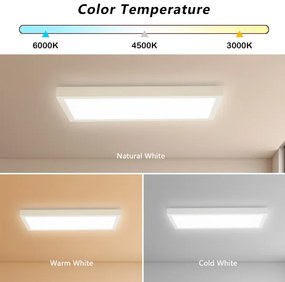 Brilagi - Corp de iluminat LED dimabil FRAME SMART, 30W, 230V, alb, IP44 + telecomandă