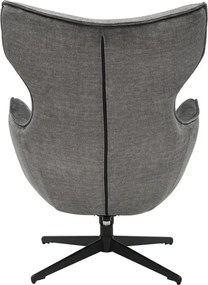 Fotoliu pivotant VOGUE catifea gri