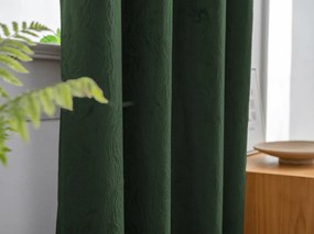 Perdea opaca DUNES VELVET 140x250 cm, verde inchis Agatat: Rejansa