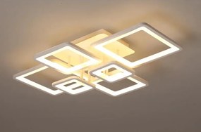 Lustra LED Esn K002-6 WH, Cu Telecomanda, Intensitate Reglabila, 228W, Alb