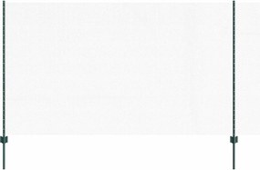 vidaXL Gard cu Stâlp Verde 1,4 x 10 m Oțel și PVC