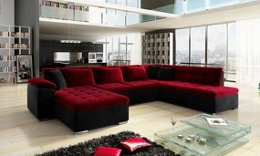 Colțar Talina cu funcție de dormit (Stânga U) (Kronos 02 + Kronos 07 + Kronos 02). Promo -17%. 1059441