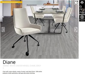 Scaun cu roti design elegant Diane