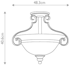 Lustră aplicată Hinkley HK-CELLO-SF CELLO 2xE27/60W/230V