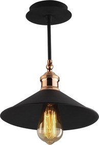 Lustra BERCESTE N-657, negru, metal, 24x31 cm