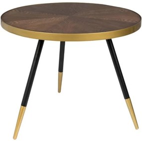Masuta de cafea rotunda nuc Denise | WHITE LABEL LIVING