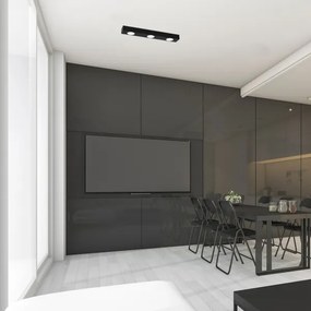 Plafonieră ALEXANDER 3xGX53/12W/230V neagră