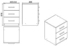 Set mobilier birou Volgenzo 12 (alb). 1107157