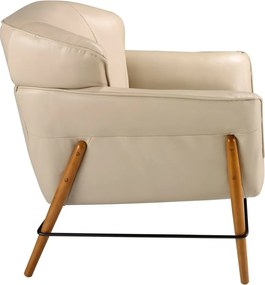 Fotoliu design LUX cu tapiterie din piele Sand