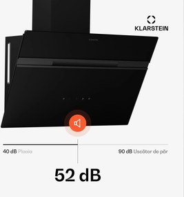 Klarstein Hota Alina, EEK A, Touch, Iluminare cu LED-uri, Extracție/recirculare, 600 m³/h