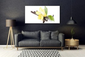Tablouri acrilice Frunze de vanilie Floral Brun Galben Verde
