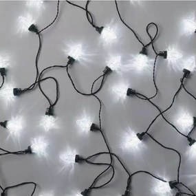 Ghirlandă luminoasă LED de exterior, 50 LED-uri, 8 funcții, 14,8 m, IP44, alb rece