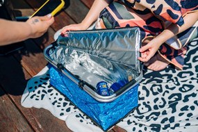 Cos termo pliabil pentru picnic COOLANZA, albastru