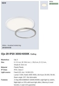 Plafoniera LED design silm Oja 29 alb 3000-4000K 2015016101 NL