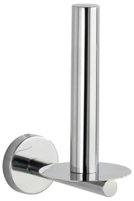 WENKO 20218100 - Suport pentru hârtie igienică BOSIO SHINE, 8 x 12,5 cm, inox/argintiu