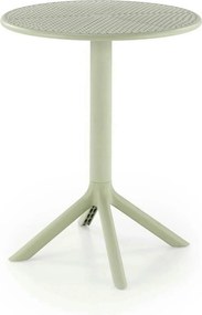 Masa CALVO, verde menta, polipropilena, 60x60x72 cm