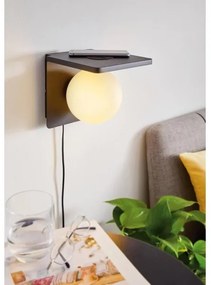 Eglo 98265 - Aplica de perete CIGLIE cu încărcare wireless 1xE14/40W/230V